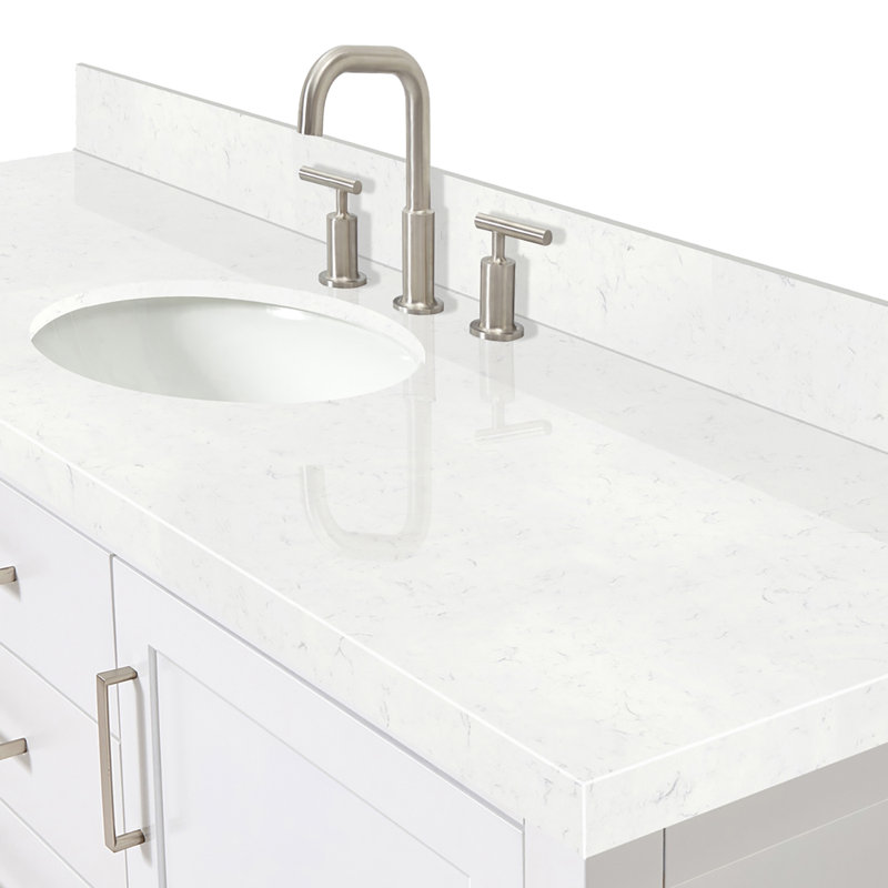 Bayhill 60.25 in. Handmade Single Vanity, White