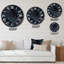 Through The Rabbit Hole Blue Labyrinth Metal Wall Clock-93397639