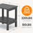 Wolak Double-Tier Patio Table Side Table-1010331319