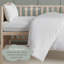 Opulent Home Microfibre Cot Bed Duvet and Pillow Set – Lightweight Quilt for Babies & Toddlers - White-1730272671