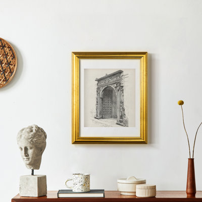 Vintage Sketch II -Framed Print