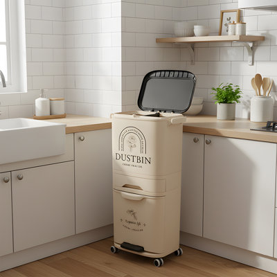 PP Manual Lift Waste Bin - 4L