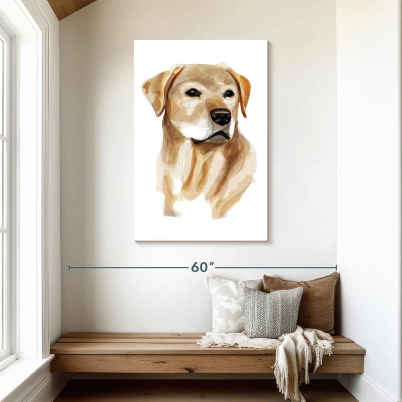 Brampt Yellow Lab, H 45 po x l 30 po
