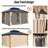 14 Ft. W x 12 Ft. D Solid Wood Patio Gazebo Gazebo