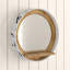 Flat Wall Mirror with Shelves