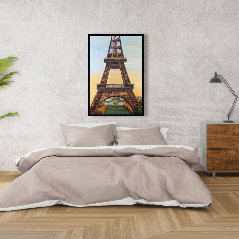 «Tour Eiffel à l'aube», H 36 po x l 24 po