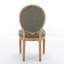 Ensemble de 2 chaises de salle à manger de style français avec garniture cloutée et chaise d'appoint-1367033506