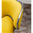 Masaccio Velvet Upholstered Adjustable Swivel Barstool, Set Of 2, Yellow-1356731587