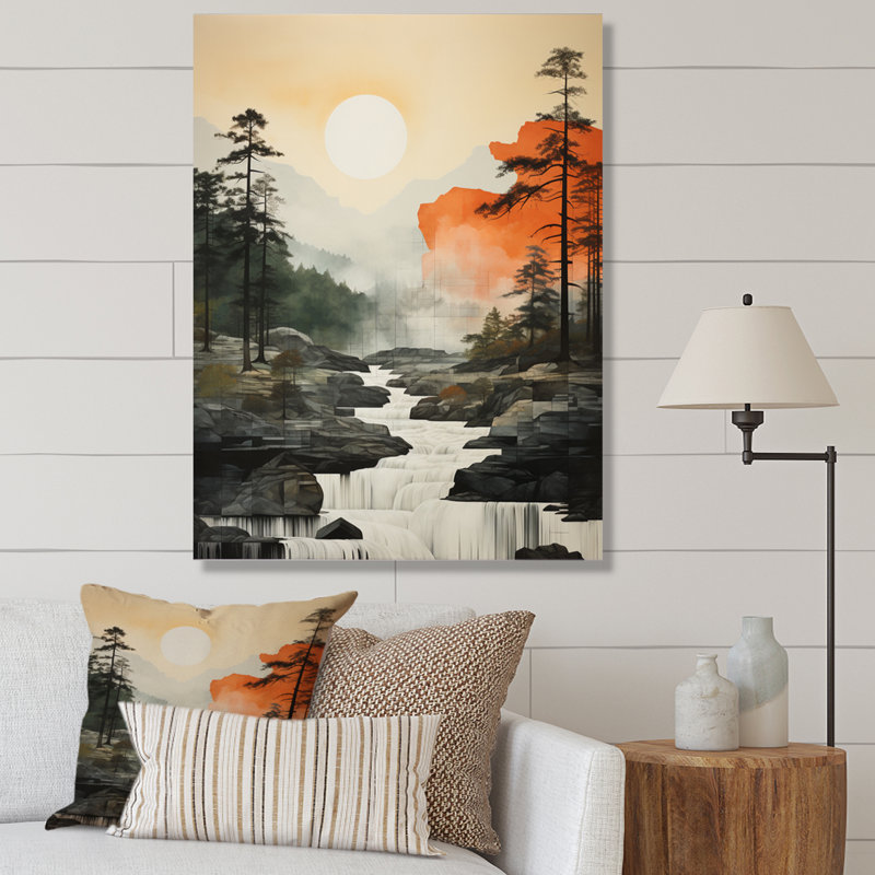Bold Geyser Natures Fountain V - Art mural encadré Geyser, H 44 po x l 34 po, Cadre photo blanc