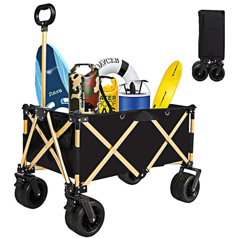 Folding Wagon Cart With Big Wheels