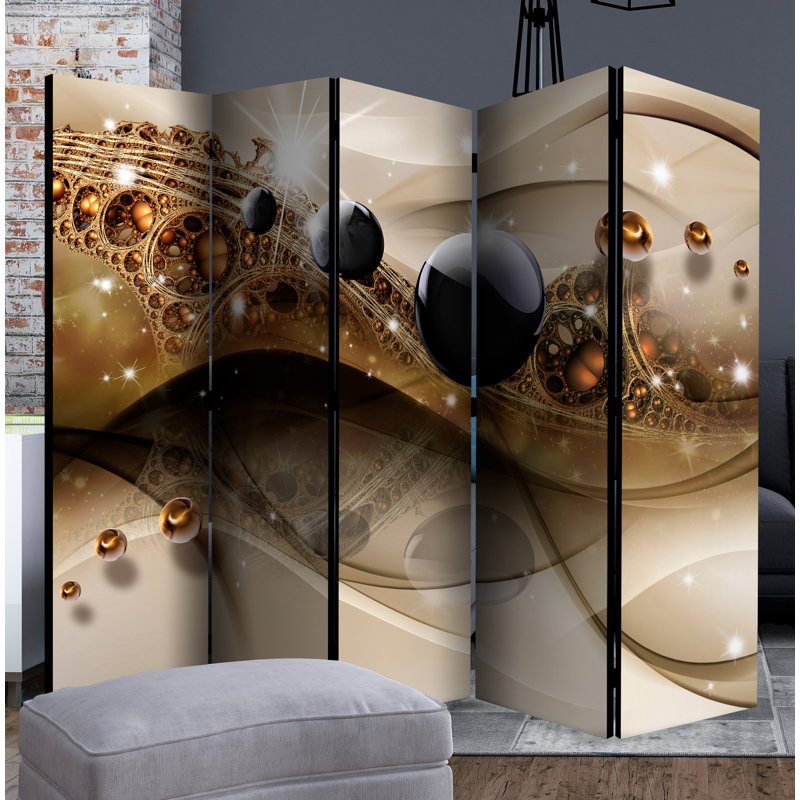 Atlanta 172cm H Solid Wood Folding Room Divider, 5