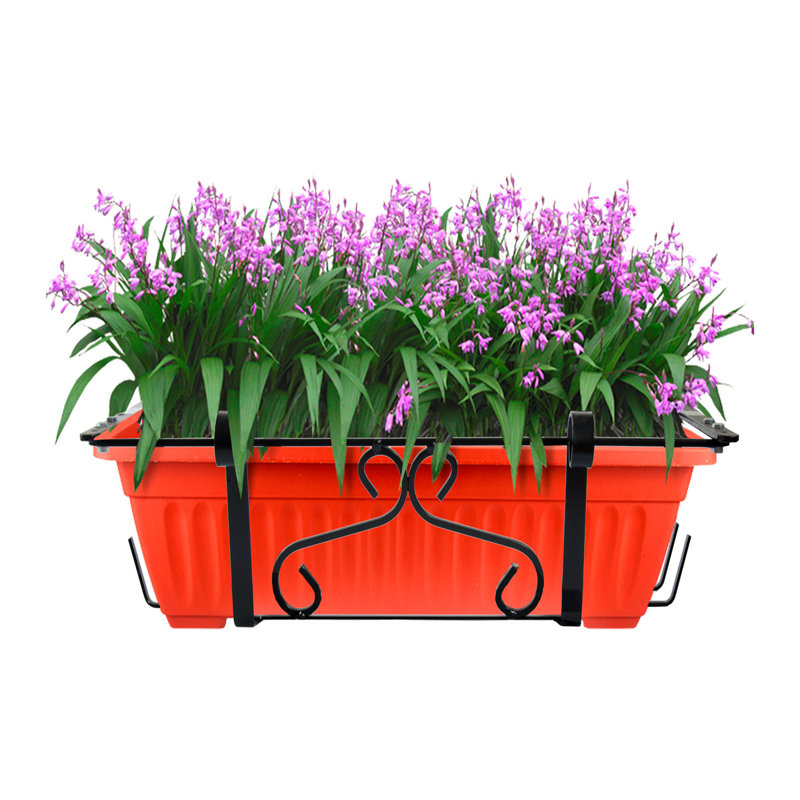 Heracleitus Metal Railing Planter, 17.50cm H x 83.00cm W x 28.50cm D