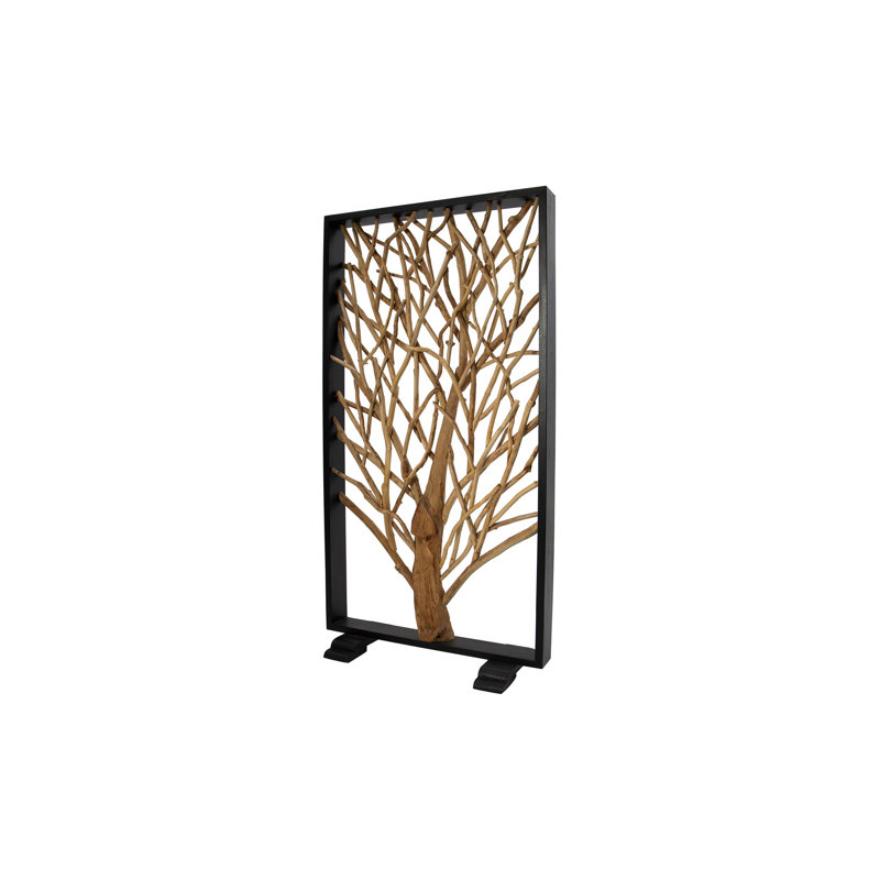 Teak Wood Branch Abstract Floor Stand