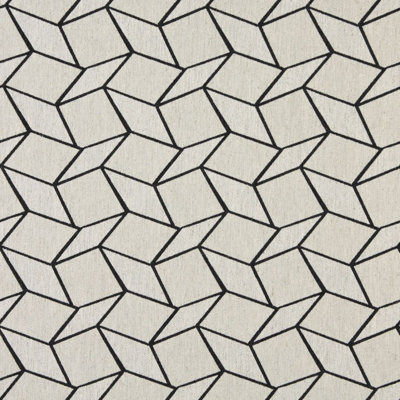 Tissu de lin géométrique