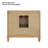 Solana 35.2" Single Bathroom Vanity Base Only in Weathered Fir