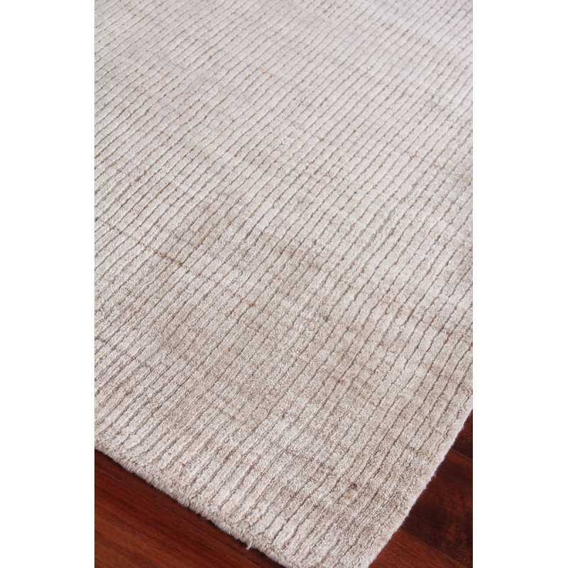 Robin Handmade Area Rug, Light Beige, Rectangle 9' x 12'