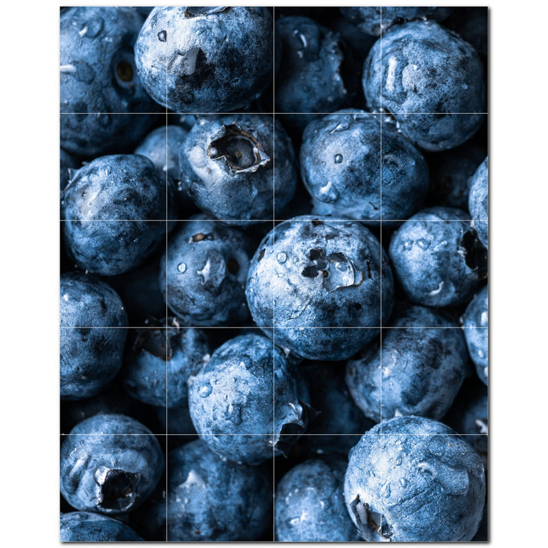 Panneau mural décoratif en céramique 8 po x 8 po Fruit Photo