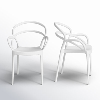 Farrah Stacking Patio Dining Armchair by AllModern