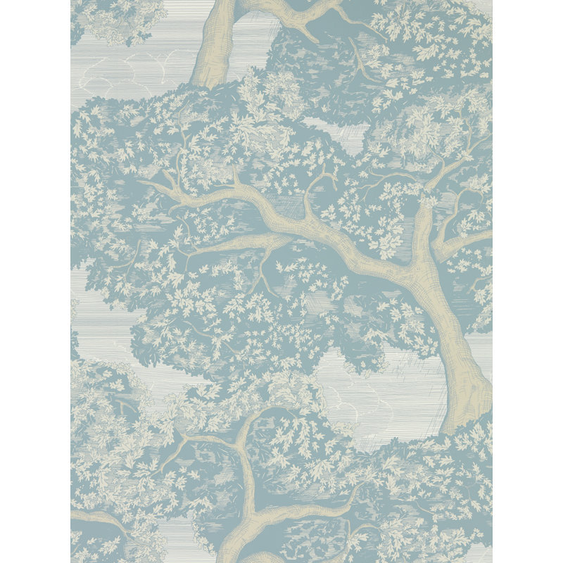 Eternal Oak Wallpaper, Sky Blue/First Light