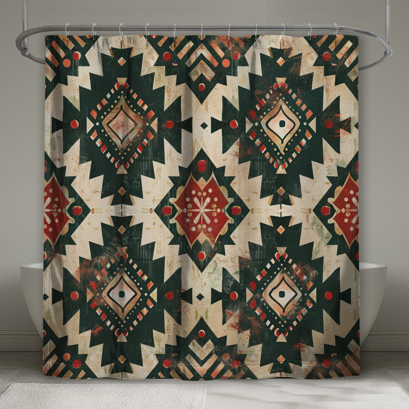 Rideaux de douche Southwestern, L 70 po x H 93 po