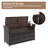 Winado 41.7'' W 33 Gallons Water Resistant Wicker Storage Bench-85721044