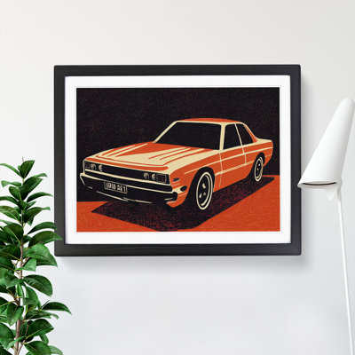 XH1022-1995X Classic Car Block Print - Single Picture Frame Painting
