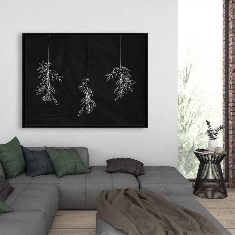 Mistletoe Print On Canvas
