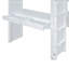 Lit mezzanine double avec grandes tablettes