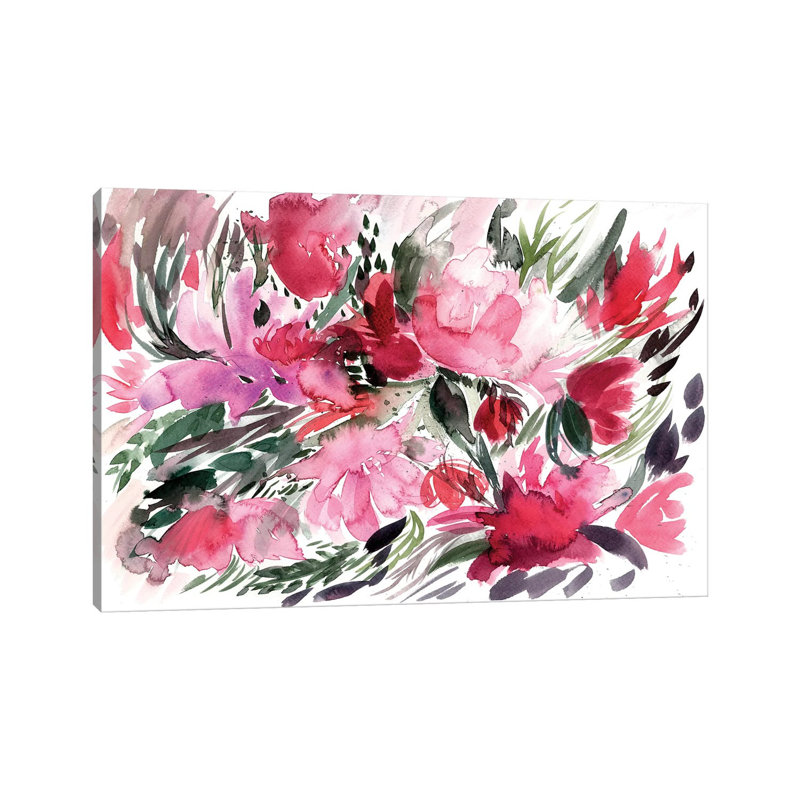 Floral Field IV by Albina Bratcheva - Wrapped Canvas Print, 20.32 cm H x 30.48 cm W
