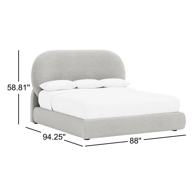 Monolith Upholstered Bed, King