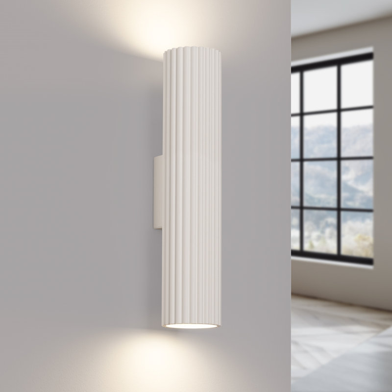 Karbon Aluminium Wall Sconce, Wall lamp KARBON 30 beige, Beige, 2 Lights