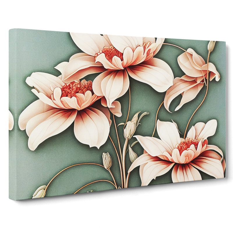 Floral Nouveau Vol.1 - Wrapped Canvas Print