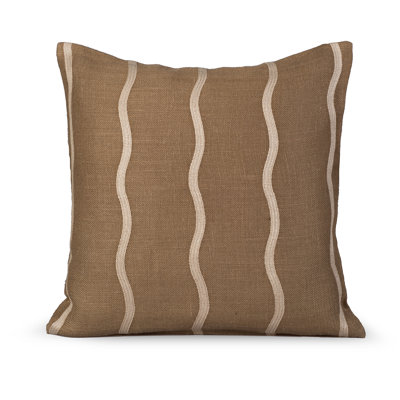 Infinite Burlap Throw Pillow