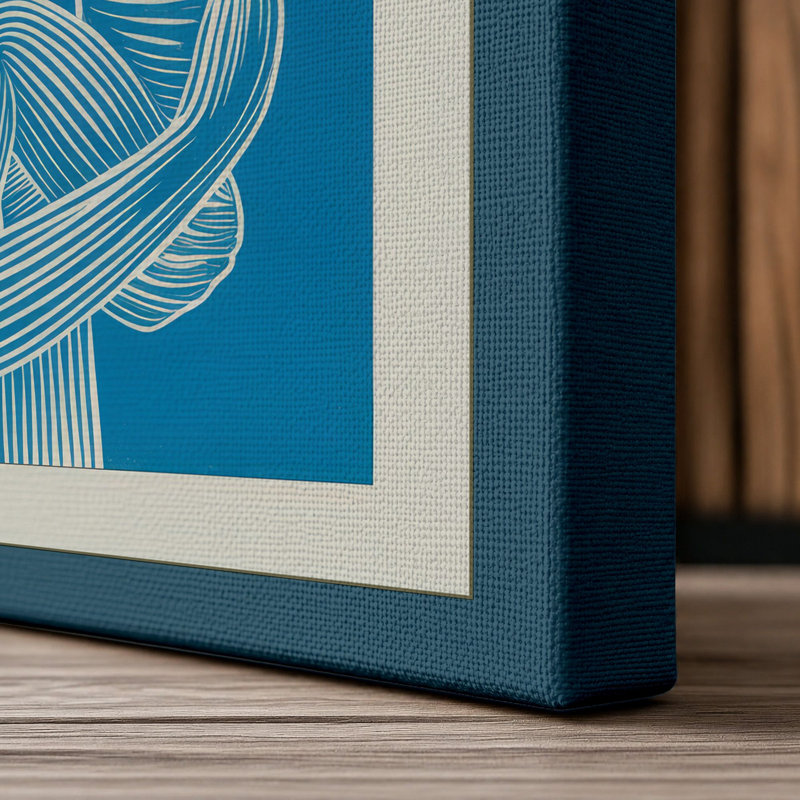 Print, 30x20 - 76.2 x 50.8 cm, Teal Border