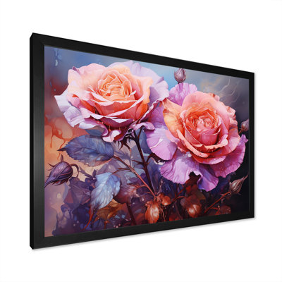 «Pink Misty Rose Spectrum», art mural arc-en-ciel II
