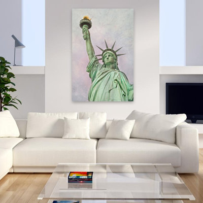 Statue Of Liberty III - Contemporary Statue Of Liberty Torch Detail Art