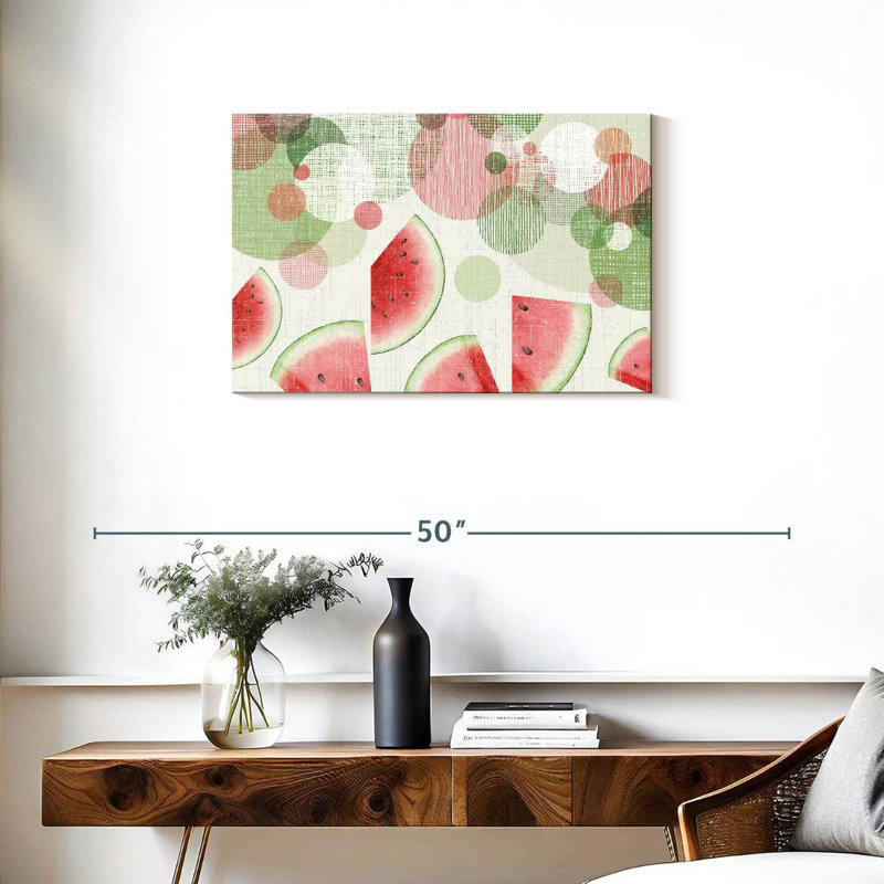 Watermelon Delight, 20" H x 30" W