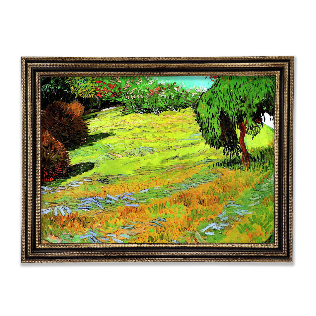 Gerahmtes Poster Van Gogh Sunny Lawn In A Public Park