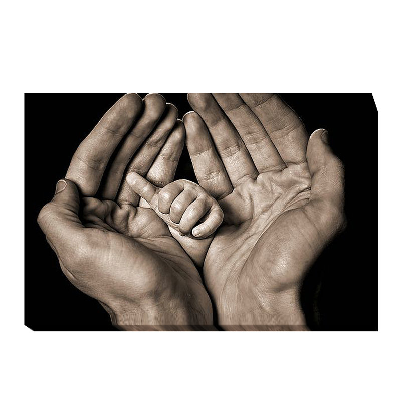 « sept semaines », reproduction de photo sur toile tendue, H 16 po x l 24 po x P 1,5 po