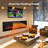 60"W Recessed & Wall Mounted Electric Fireplace with Dual Heat Vents