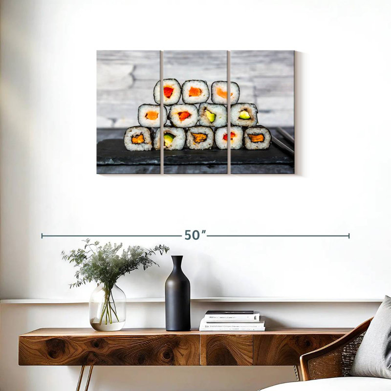 Tranches de sushi, H 20 po x l 33 po