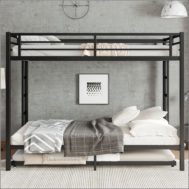 Lit superposé grand sur grand avec gigogne simple, Grand sur grand
