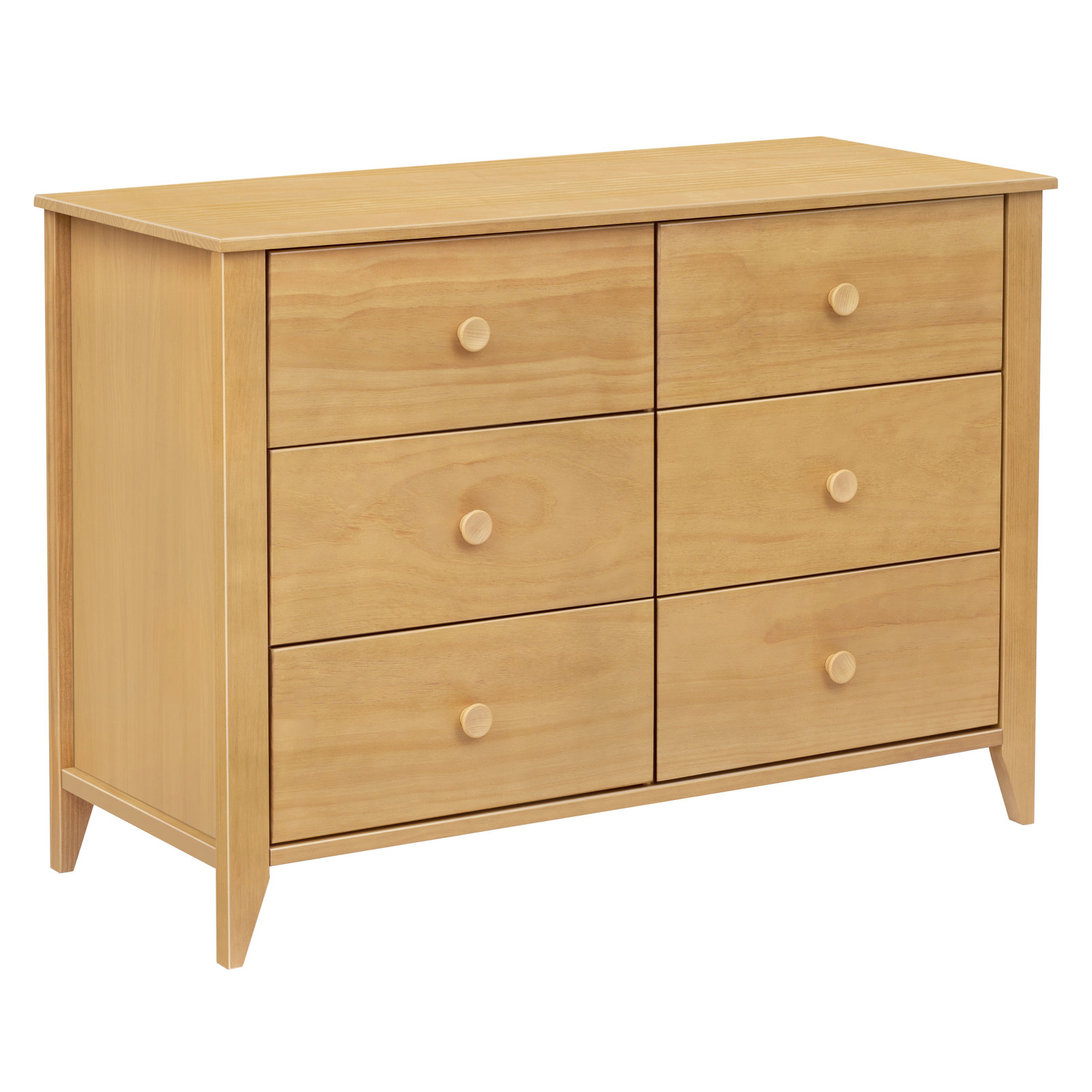 Sprout 6 Drawer Double Dresser, Honey
