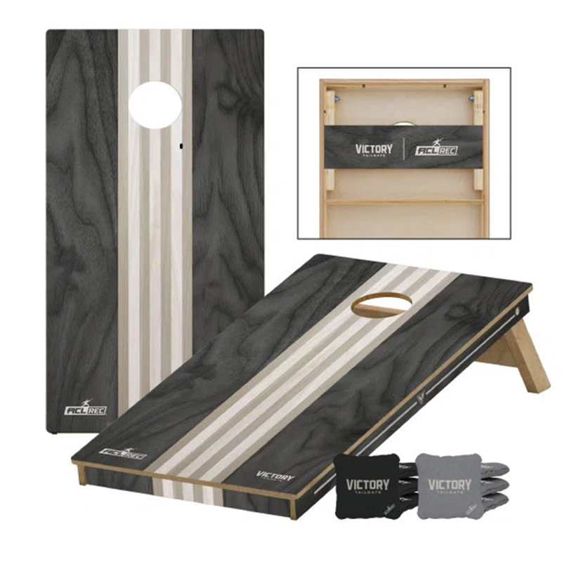 Ensemble de cornhole classique 2 x 4, Gris