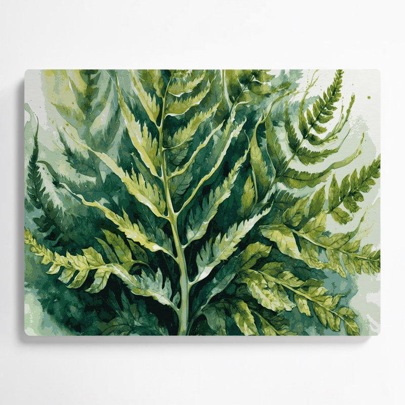 Art mural en métal Botanical Sensitive Fern, H 20 po x l 24 po