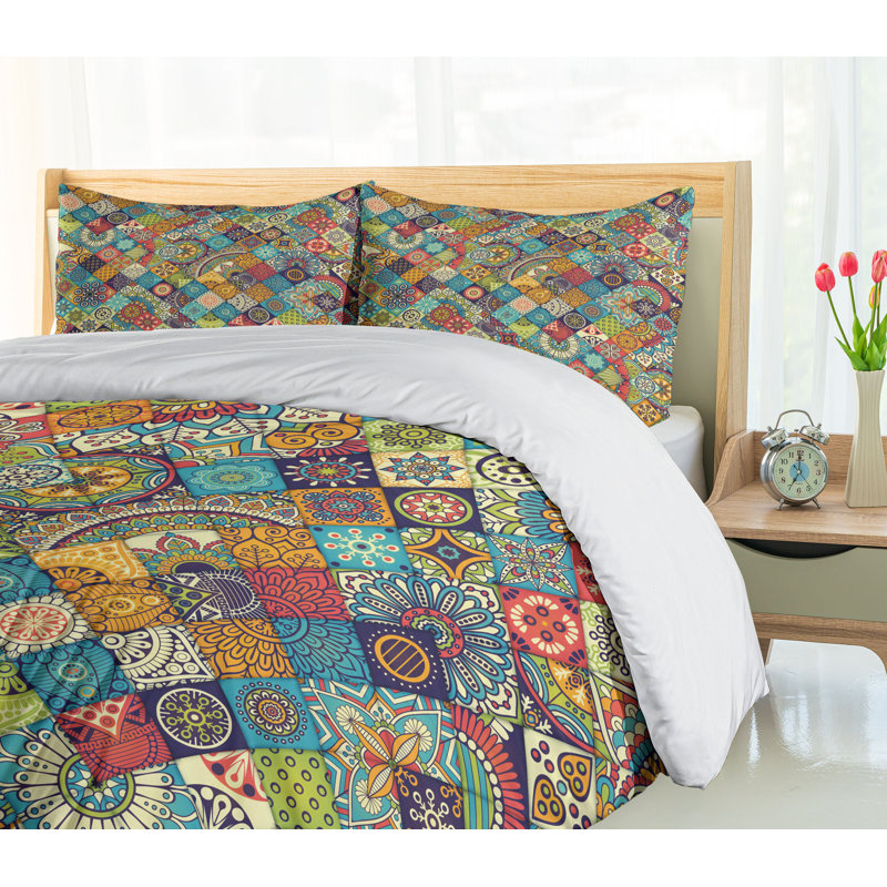 Modern & Contemporary Polyester Duvet Cover, Twin Duvet Cover + 1 Standard Sham