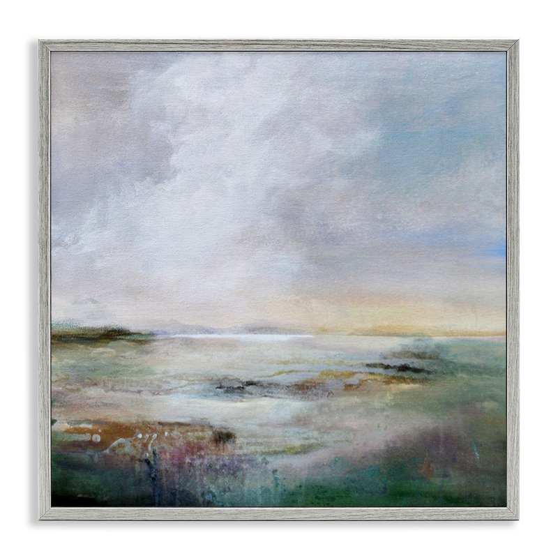 Art abstrait de giclée encadrée par Karen Hale, Giclée encadrée noir minuit, H 24 po x l 24 po