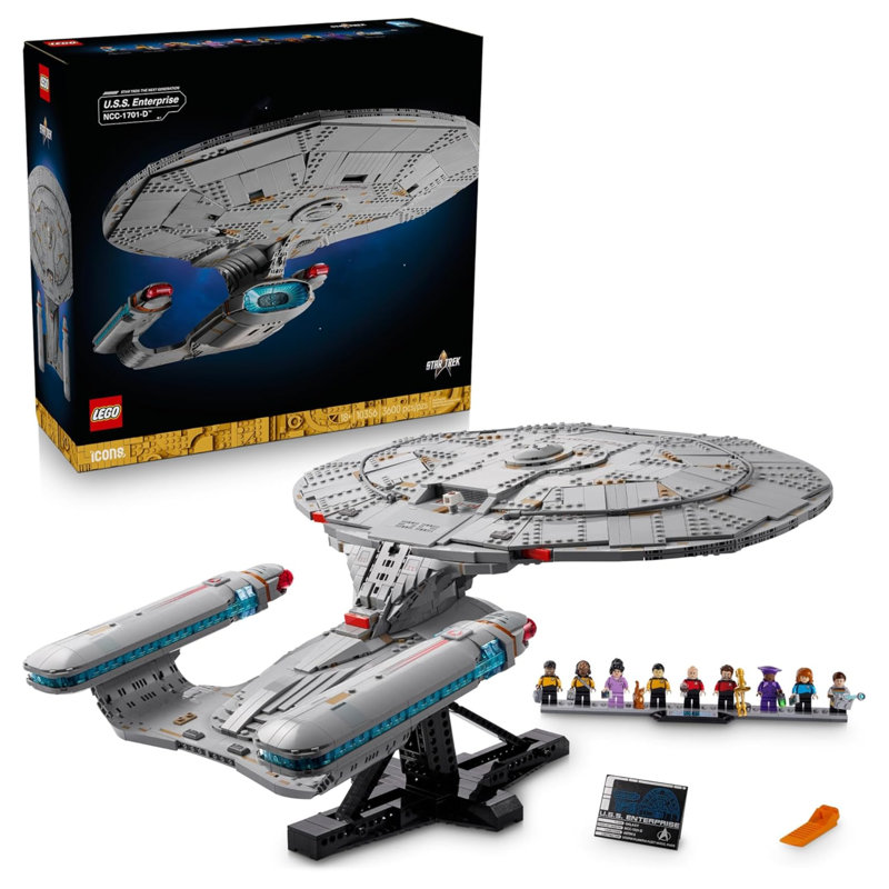 LEGO Icônes Star Trek: U.S.S. Ensemble de construction d'entreprise NCC-1701-D, 3600 PCS, 18+
