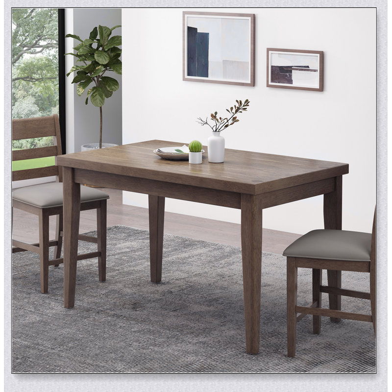 Table de salle à manger en bois à hauteur de comptoir: P 35 po x l 59,1 po x H 36,5 po