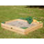 AXI 115cm x 21.8cm Solid Wood Sandbox with Cover